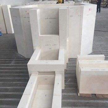 耐火ガラススメルト AZSブロック 耐火性1770°~2000°,CaO含有量0.3-1%