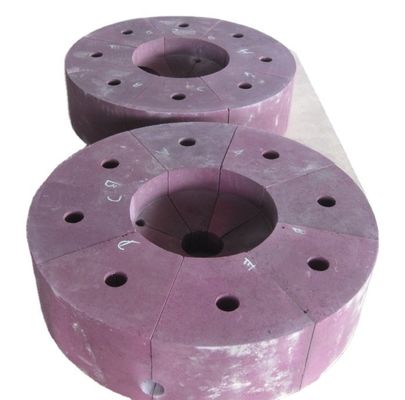 散布密度 3.35g/cm3 粉色の溶融アルミナクロムコロンドムブロック