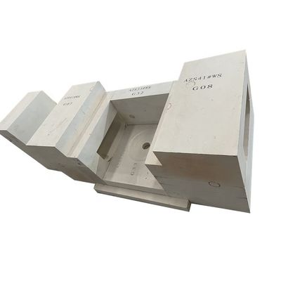 16% SiO2 含有量 AZS チルコニア コルンダム レンガ ヘナン州 ガラス 溶融炉用