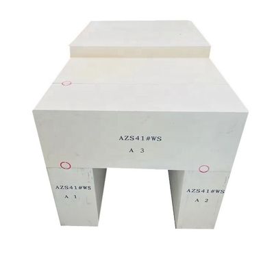 ガラスの炉で36%の電流鋳造ジルコニウムコロンドムレンガで溶融したアズス火熱性レンガ